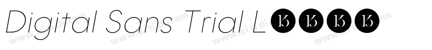Digital Sans Trial L字体转换